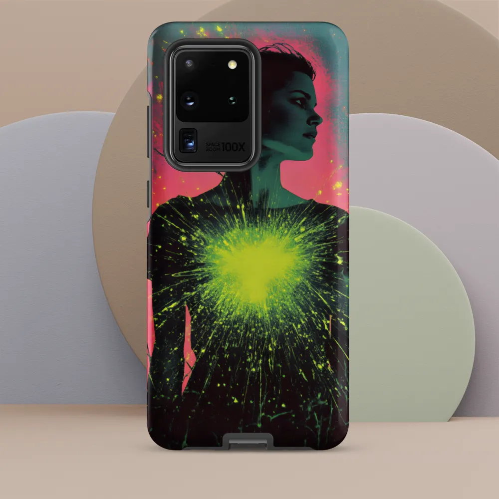 Cosmic Heart: A Surreal Portrait of Strength