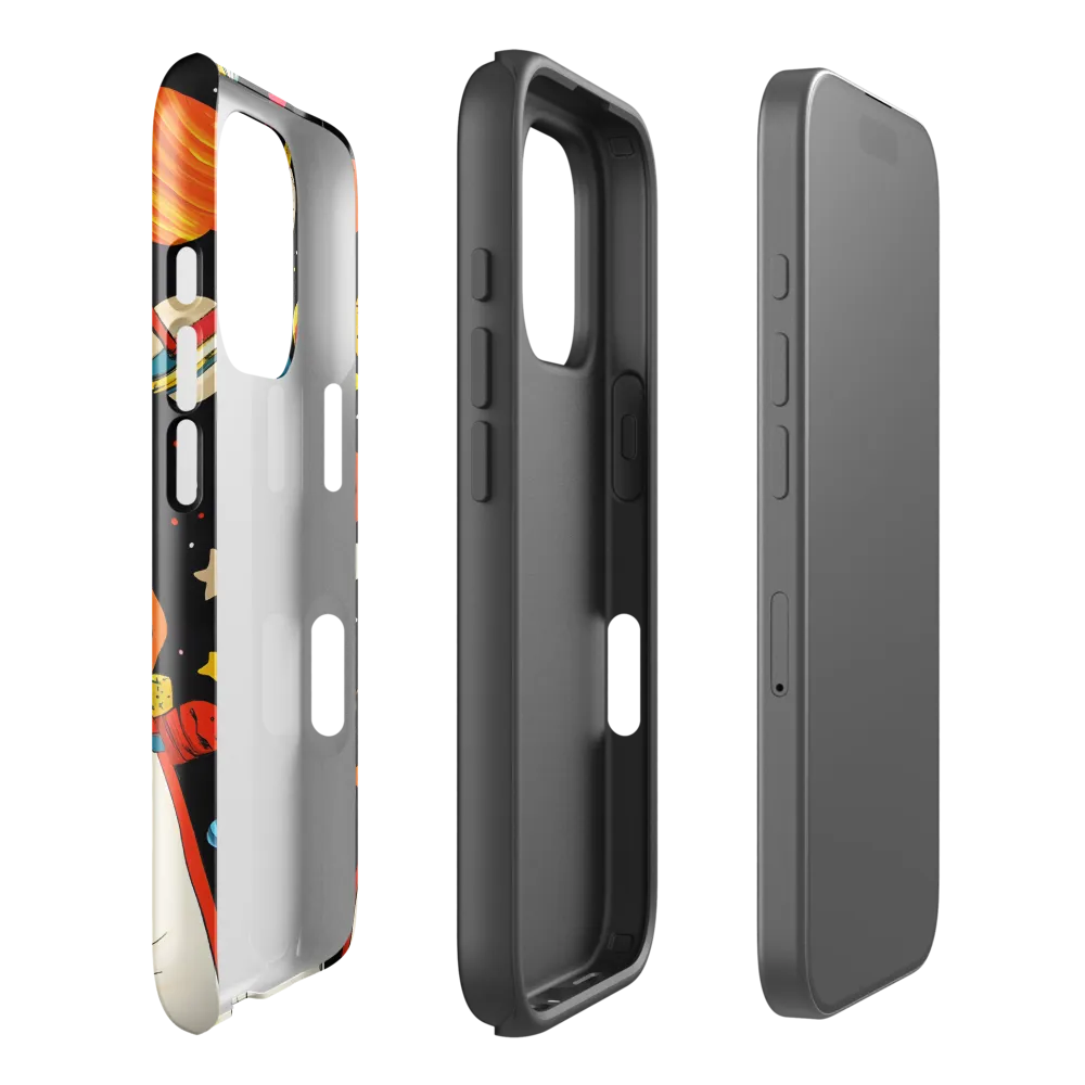 Cosmic Curiosity: Journey Within the Helmet | Phone Case |  16 Pro | Tough Case | Glossy