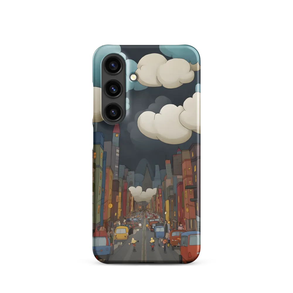 Urban Symphony: A City Awakens at Dusk | Phone Case |  S24 | Snap Case | Matte