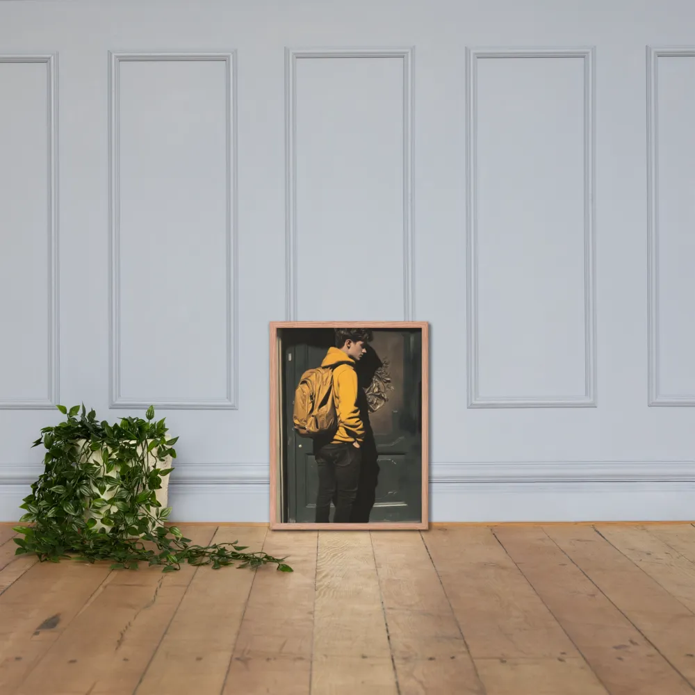 Silent Reflection | Poster with Red oak Frame | 18″×24″
