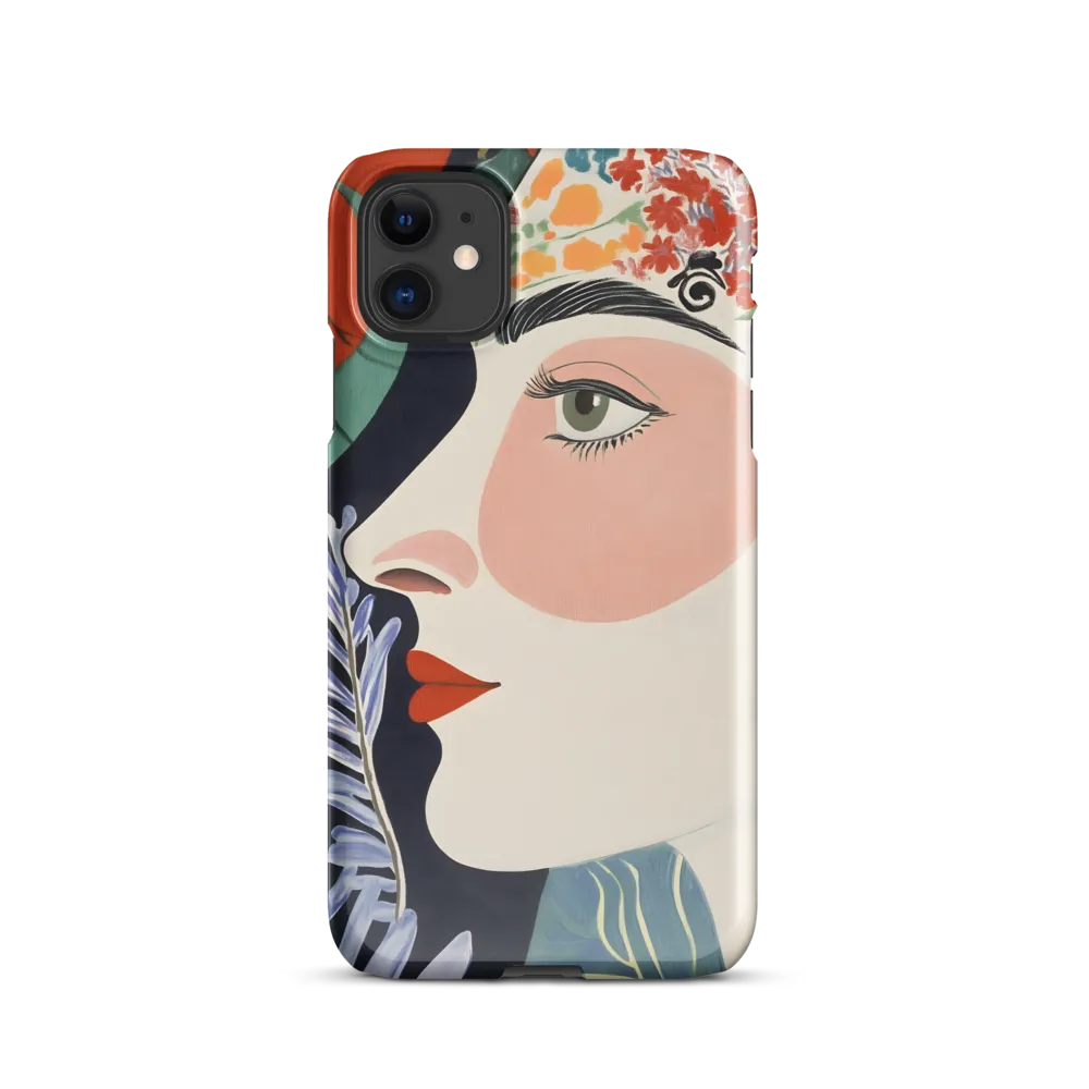 Floral Serenade: A Modern Portrait