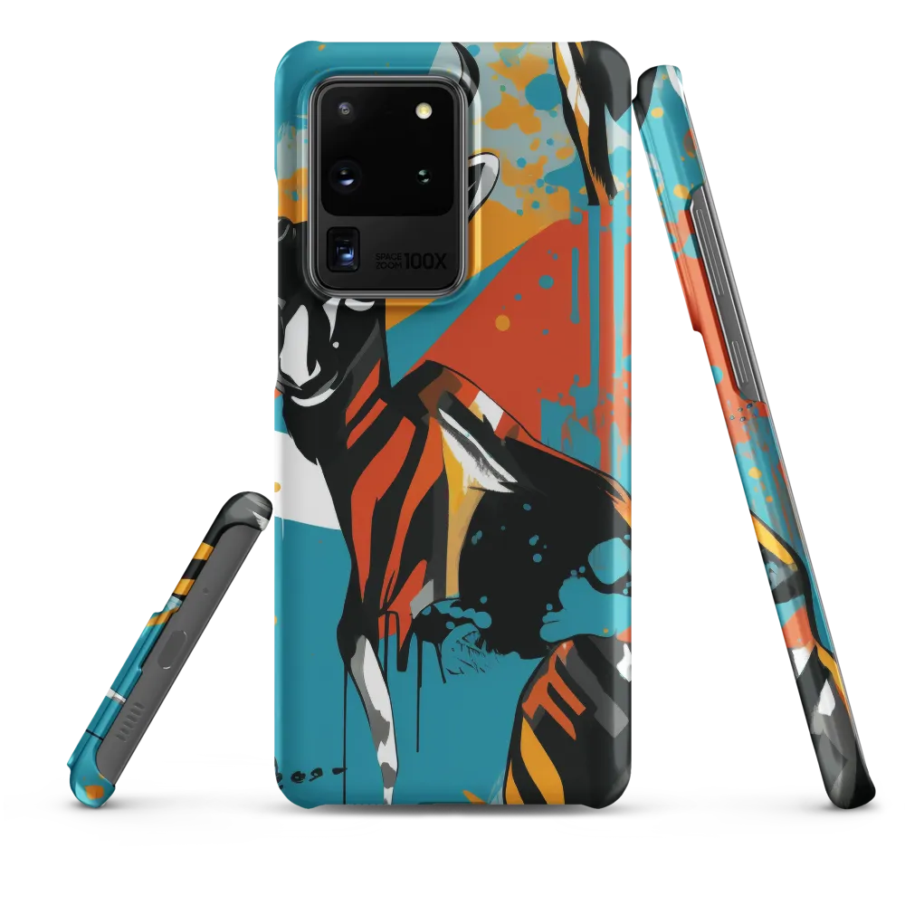 Dynamic Antelope in Vivid Abstract