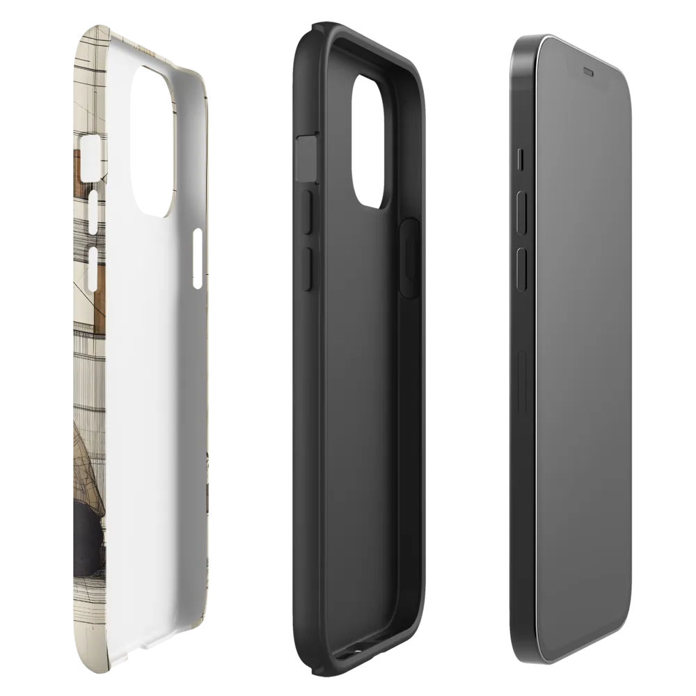 Quiet Reflections in Line | Phone Case |  12 Pro Max | Tough Case | Matte