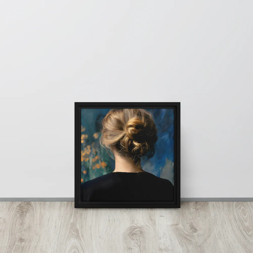 Whispers of Tranquility | Canvas with Black Frame | 12″×12″