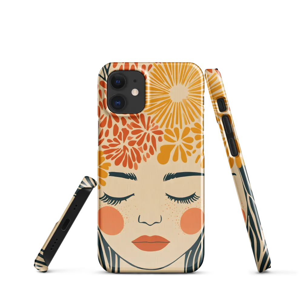 Serenity in Bloom | Phone Case |  12 Mini | Snap Case | Glossy