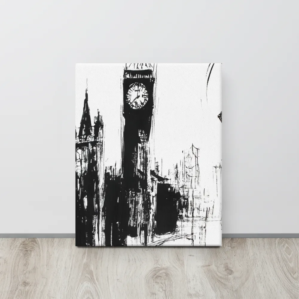 Clock Tower in Motion | Canvas | 16″×20″