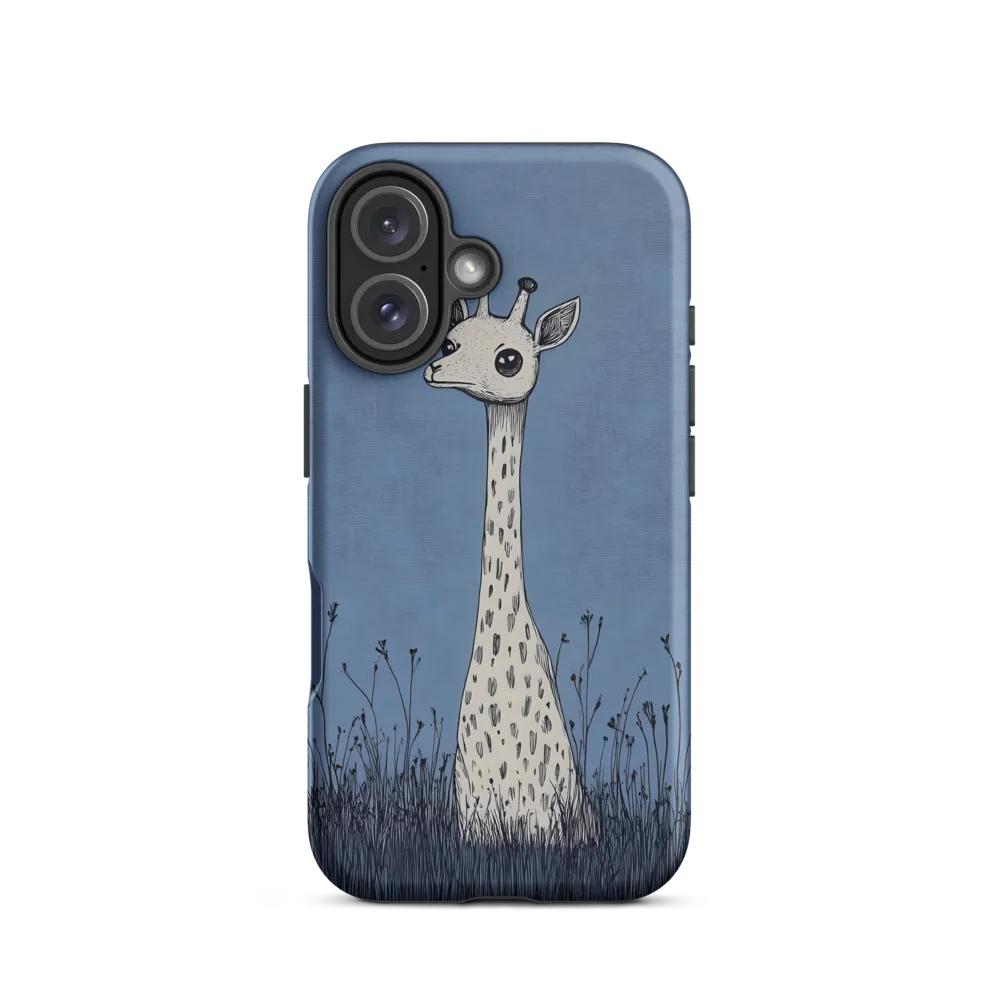 Whimsical Giraffe in Blue | Phone Case