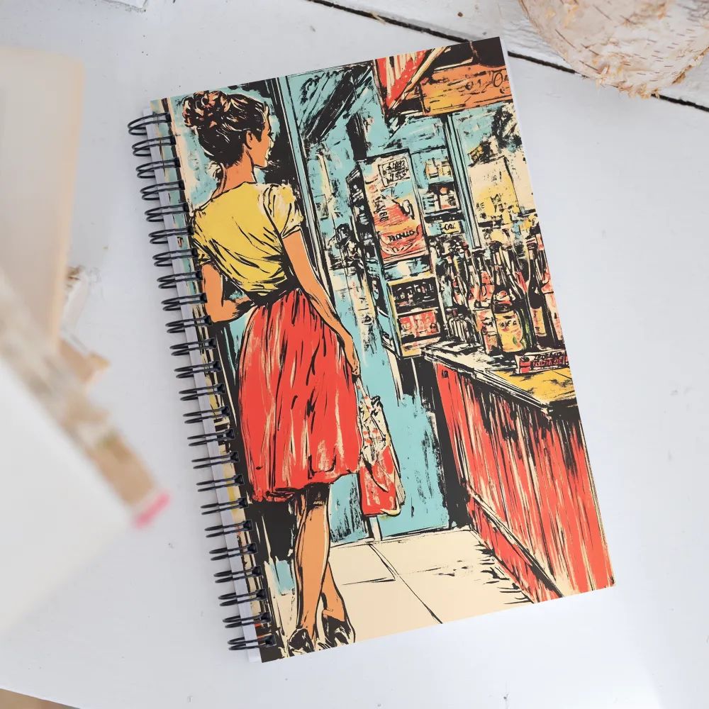 A Vintage Encounter in the Aisles | Spiral Notebook