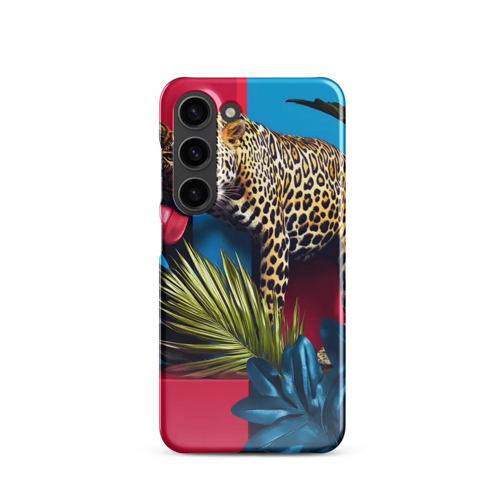Playful Leopard in Vibrant Paradise
