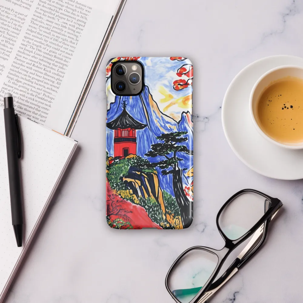 Tranquil Pagoda Among Autumn Peaks | Phone Case |  11 Pro Max | Snap Case | Glossy