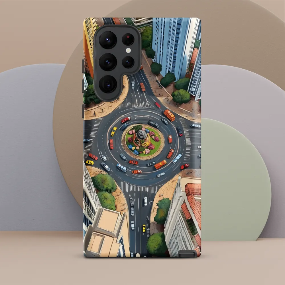 Urban Symphony: Aerial Vision of City Life
