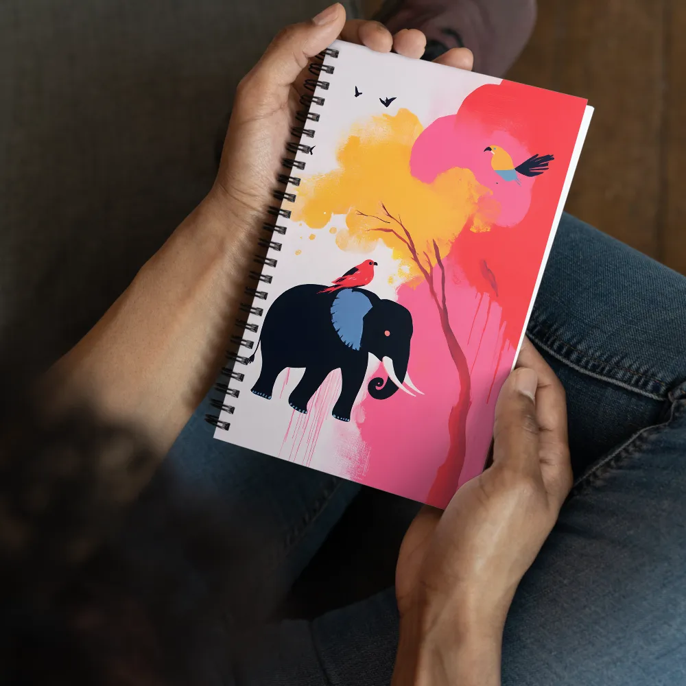 Whimsical Elephant | Spiral Notebook