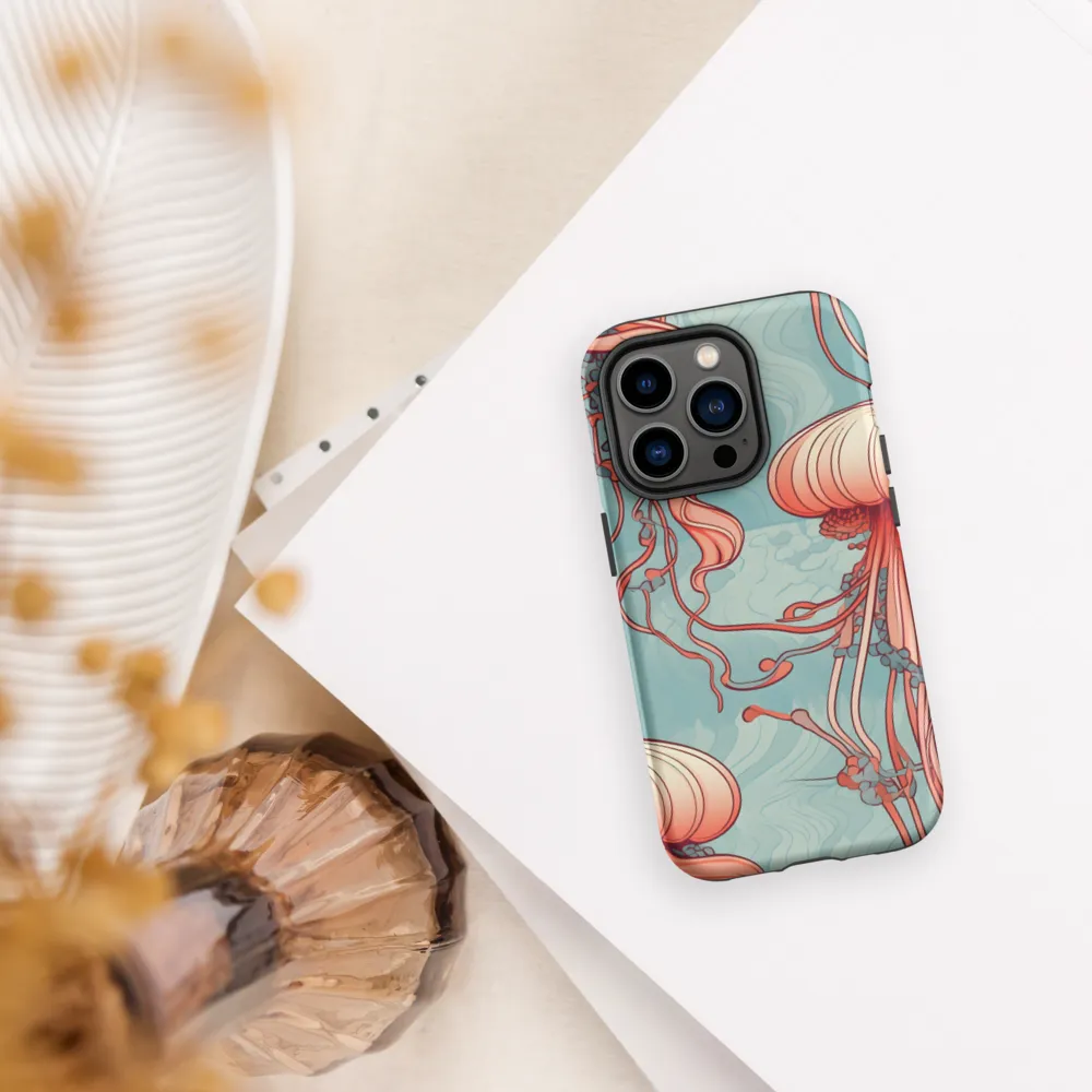 Ethereal Dance of Jellyfish | Phone Case |  14 Pro | Tough Case | Matte