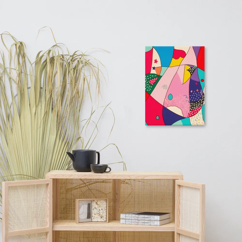 Playful Geometry in Color | Canvas | 18″×24″