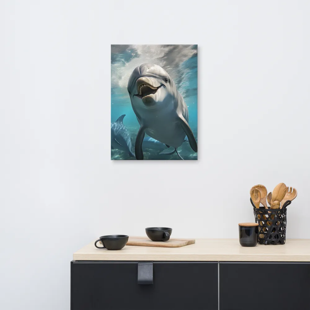 Beneath the Waves: A Dolphin's Dance
