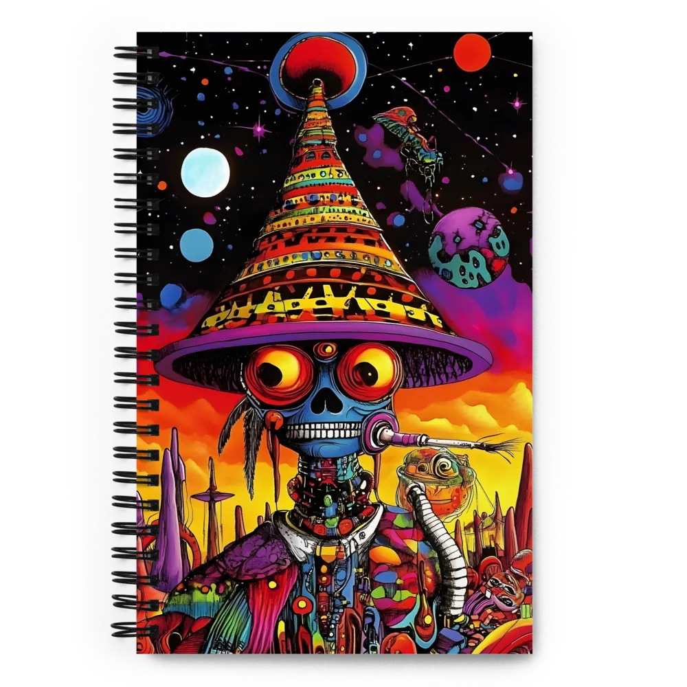 Cosmic Skeleton: A Journey Beyond | Spiral Notebook