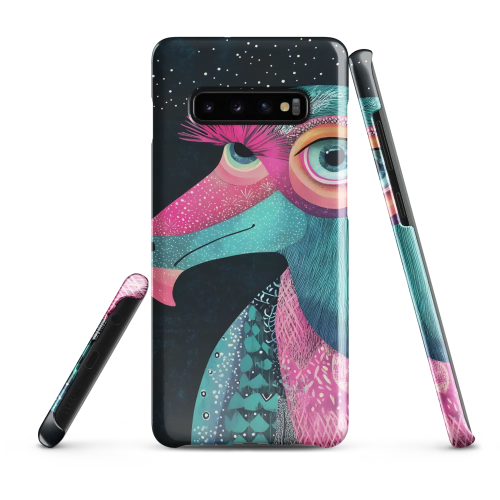 Whimsical Vulture: A Dance of Colors | Phone Case |  S10 Plus | Snap Case | Glossy