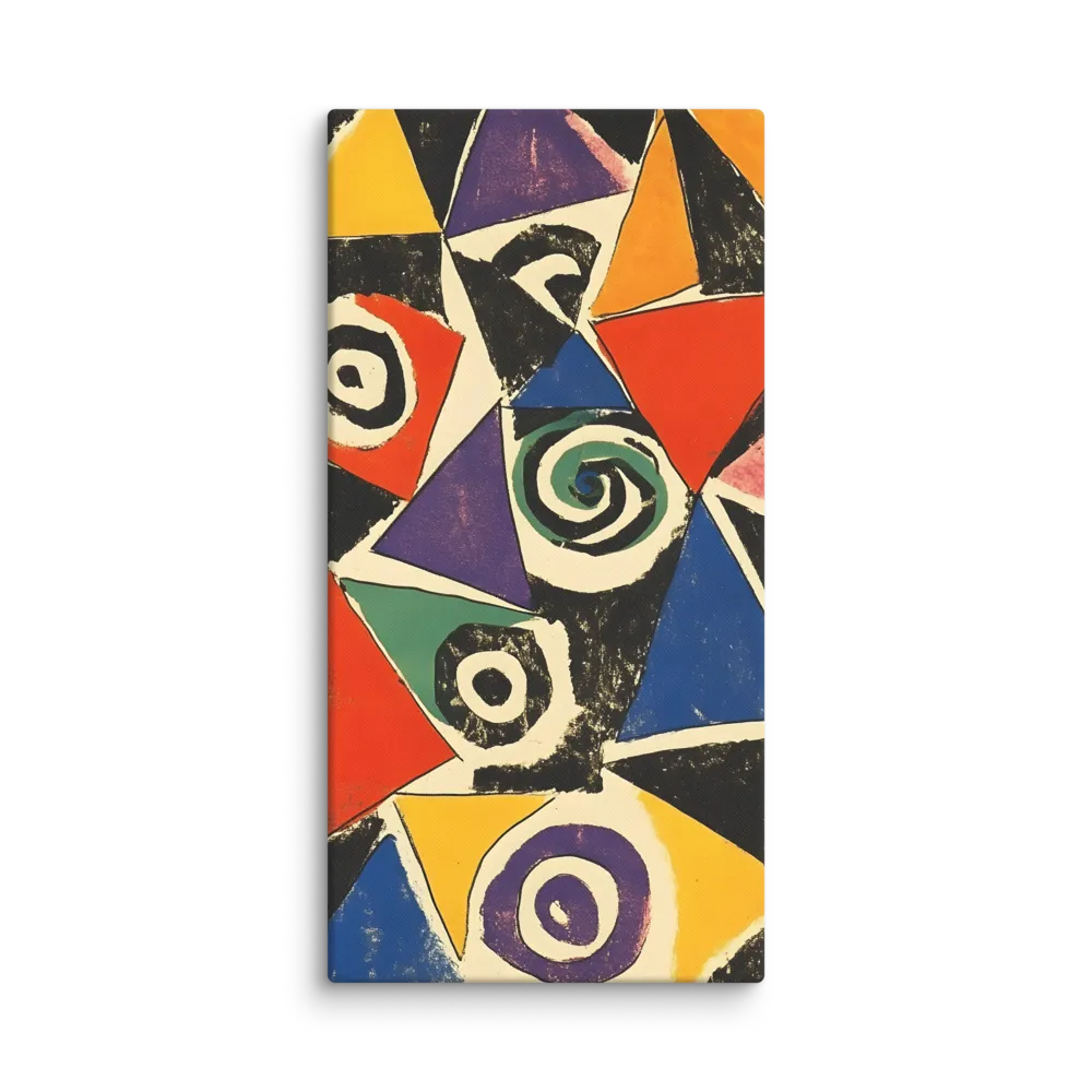 Dynamic Geometric Abstraction | Canvas | 16″×32″