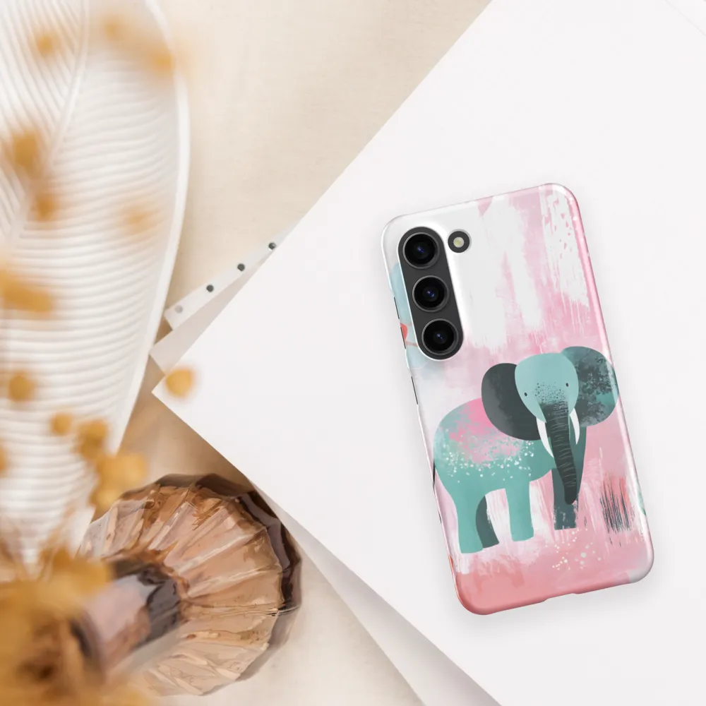Whimsical Elegance: An Elephant's Serenade | Phone Case |  S23 | Snap Case | Matte