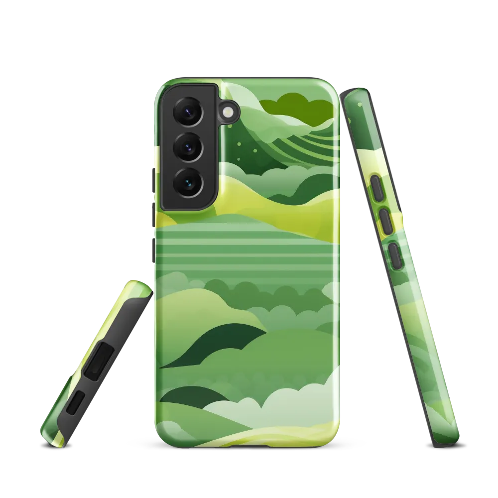 Tranquility in Green Waves