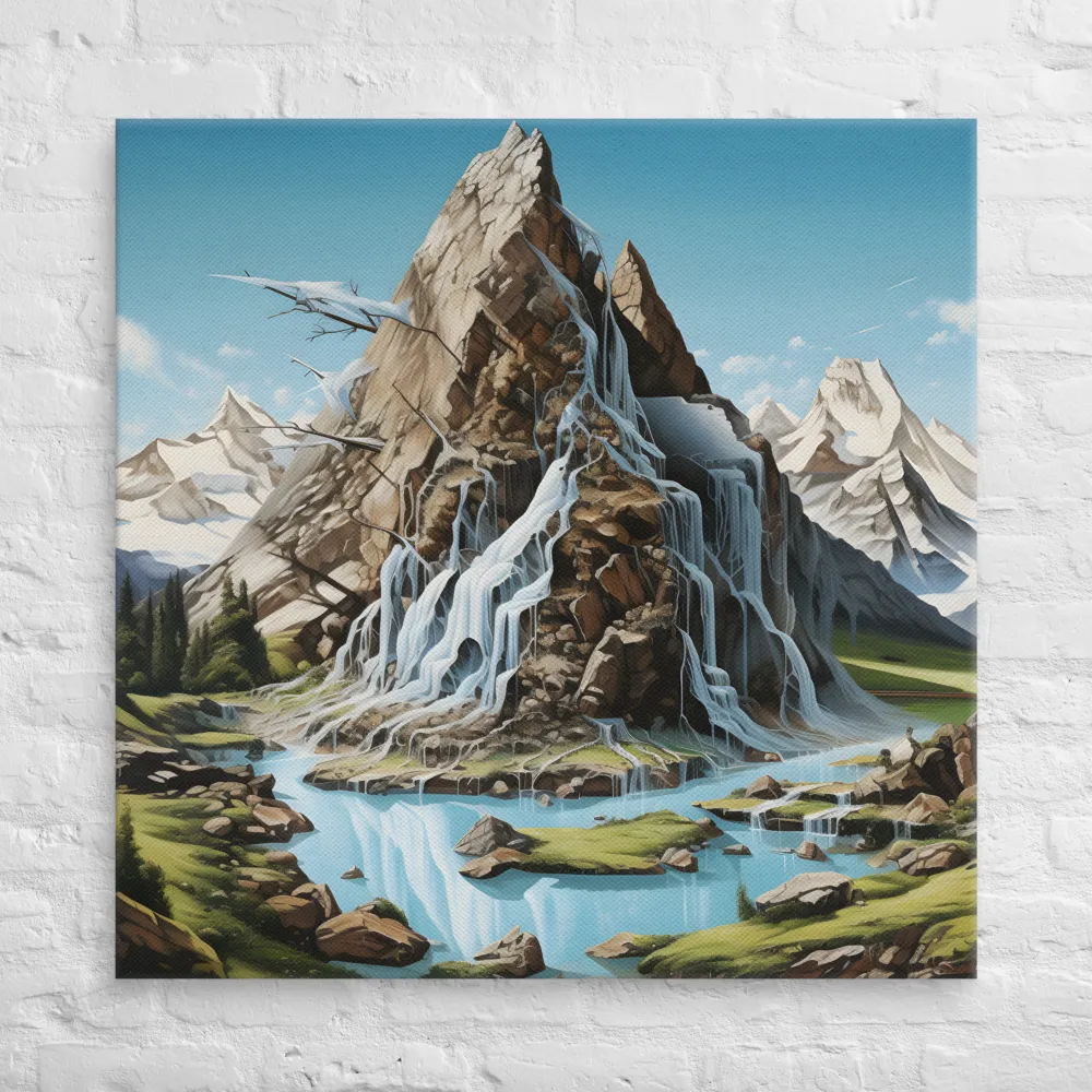 Majestic Cascade: A Mountain Masterpiece