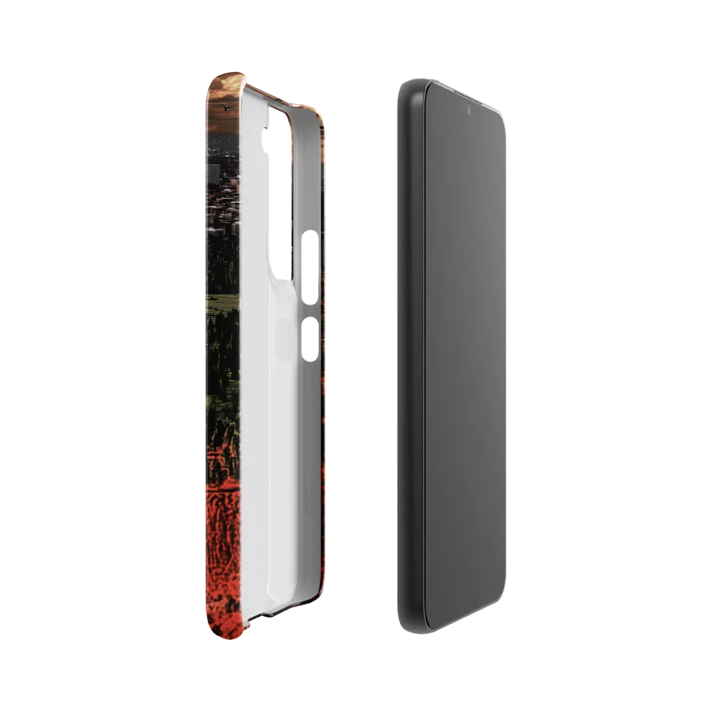 Harmony and Dissonance: A Landscape of Contrasts | Phone Case |  S22 | Snap Case | Glossy