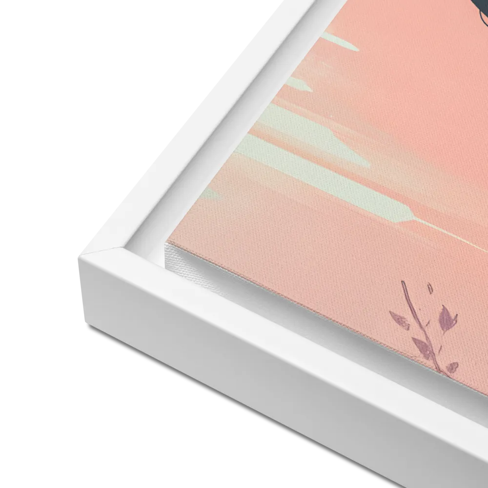 The Guardian of Solitude | Canvas with White Frame | 18″×24″