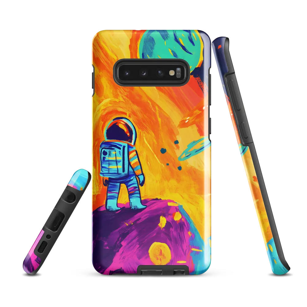 Celestial Dreams: The Astronaut's Journey | Phone Case |  S10 Plus | Tough Case | Glossy