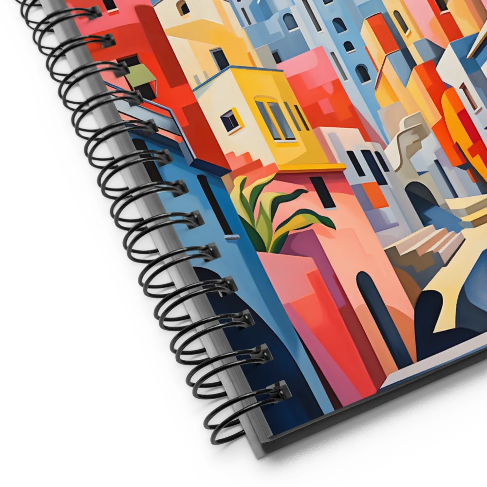 Whimsical Cityscape | Spiral Notebook