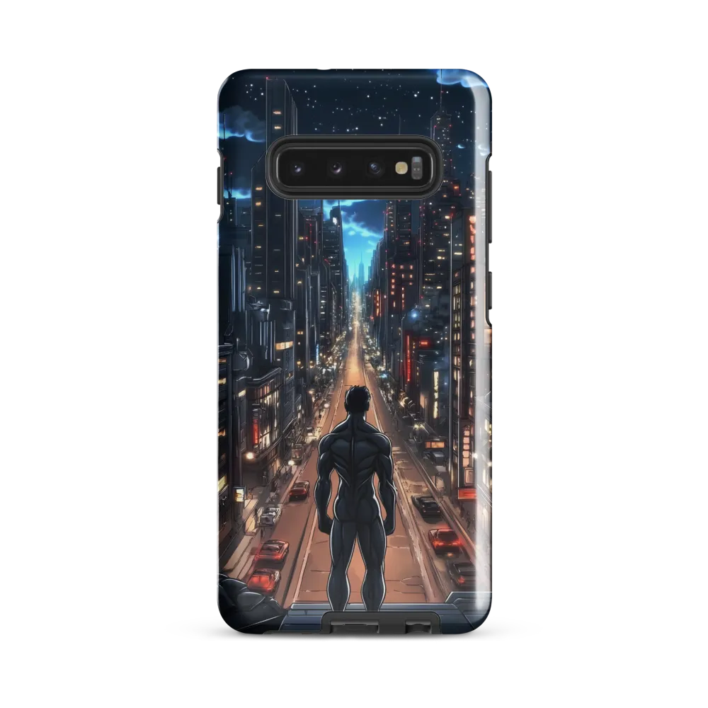 Urban Vigilance: A Hero's Watch | Phone Case |  S10 Plus | Tough Case | Glossy