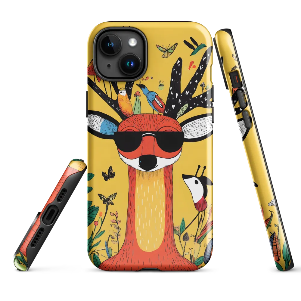 Playful Deer with Sunglasses