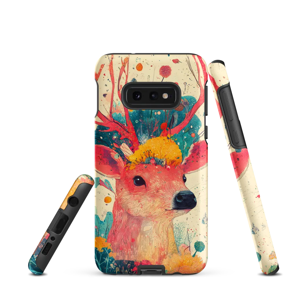 Whimsical Harmony: A Deer in Bloom