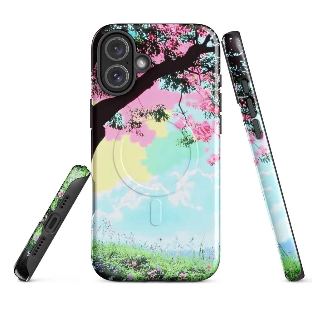 Pastel Dreams: A Surreal Tree Landscape