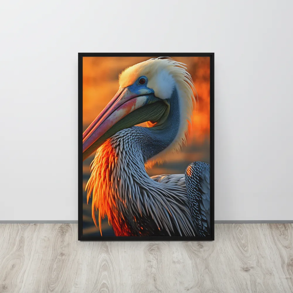 Elegance of the Pelican at Sunset