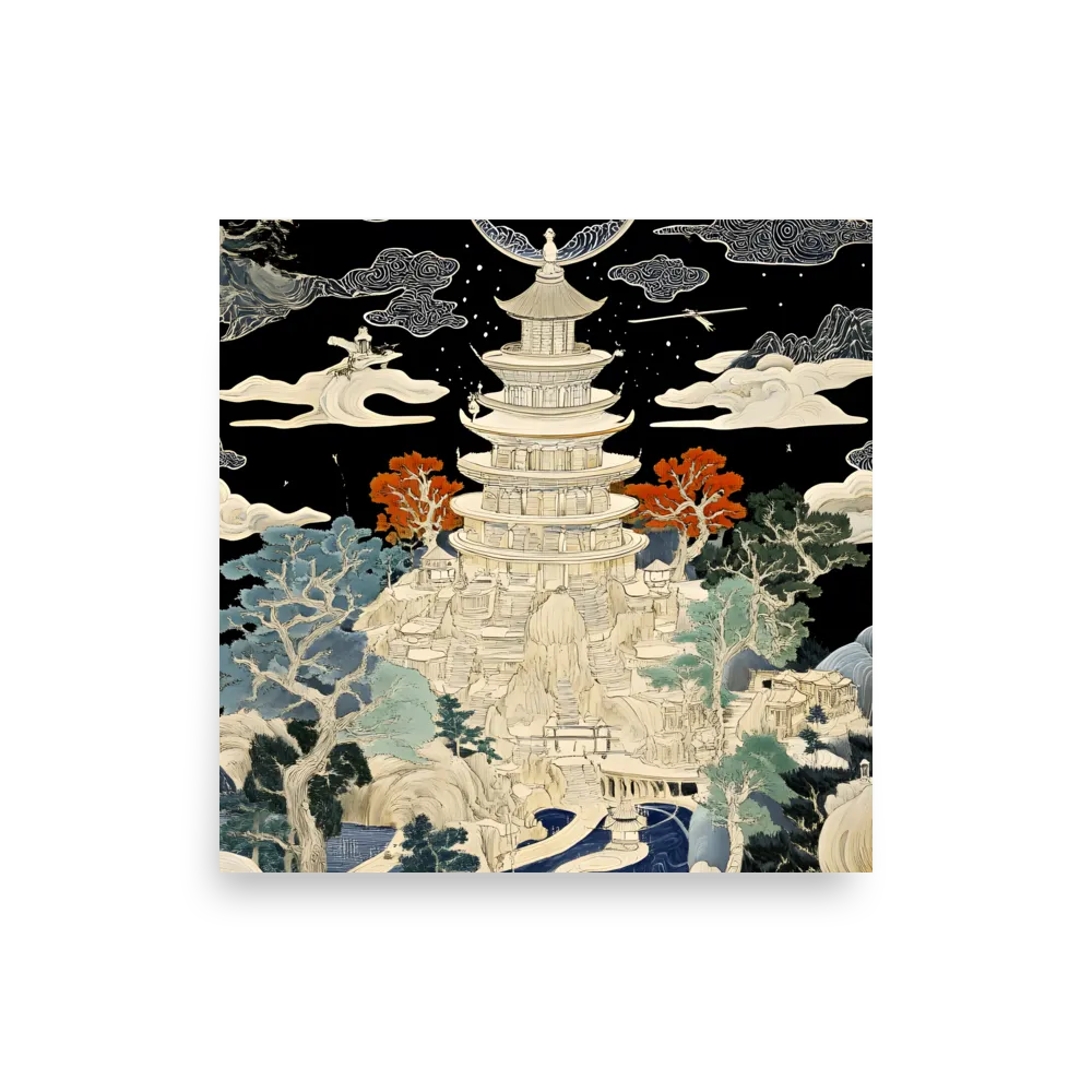 Whispers of the Pagoda | Poster | 10″×10″