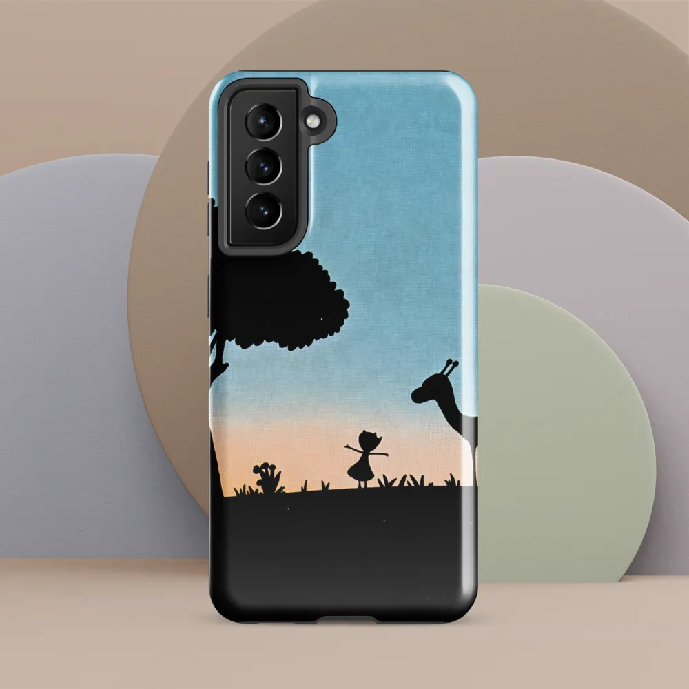 Curiosity in the Silhouette | Phone Case |  S21 FE | Tough Case | Glossy