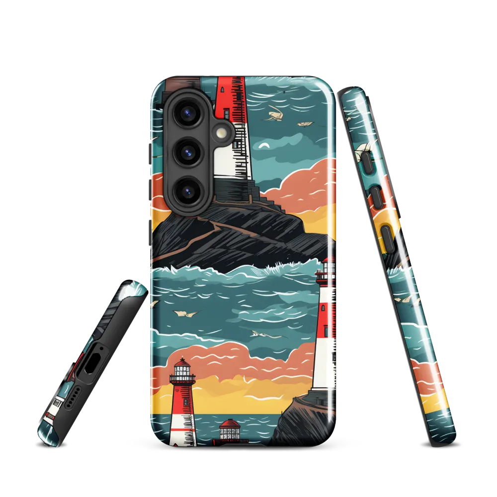 Lighthouses in a Whimsical Ocean