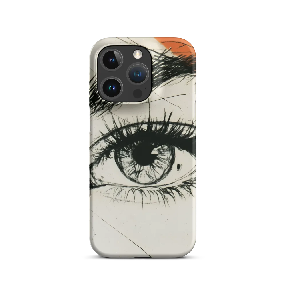 Study of an Eye with Orange Accent