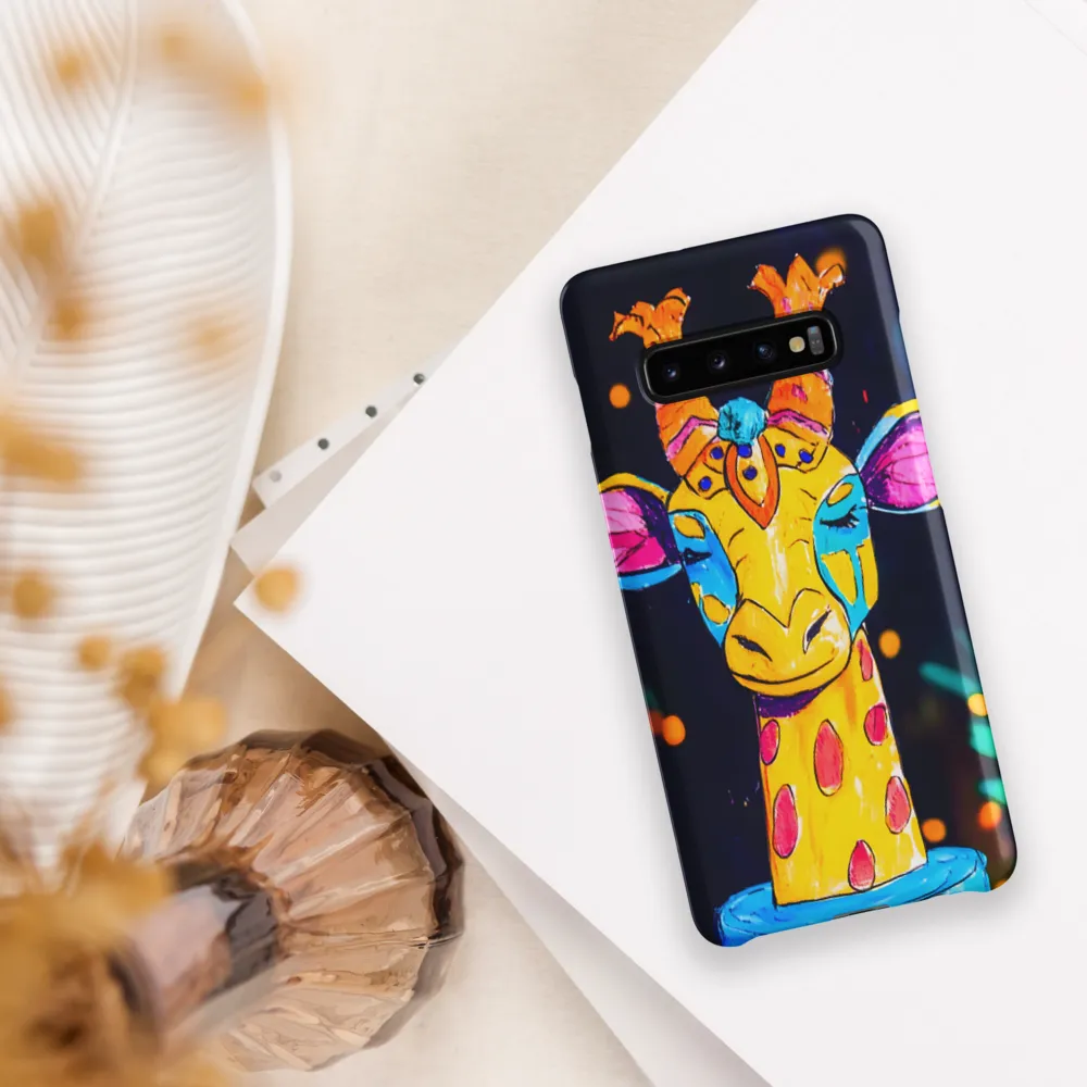 Whimsical Giraffe in Vibrant Colors