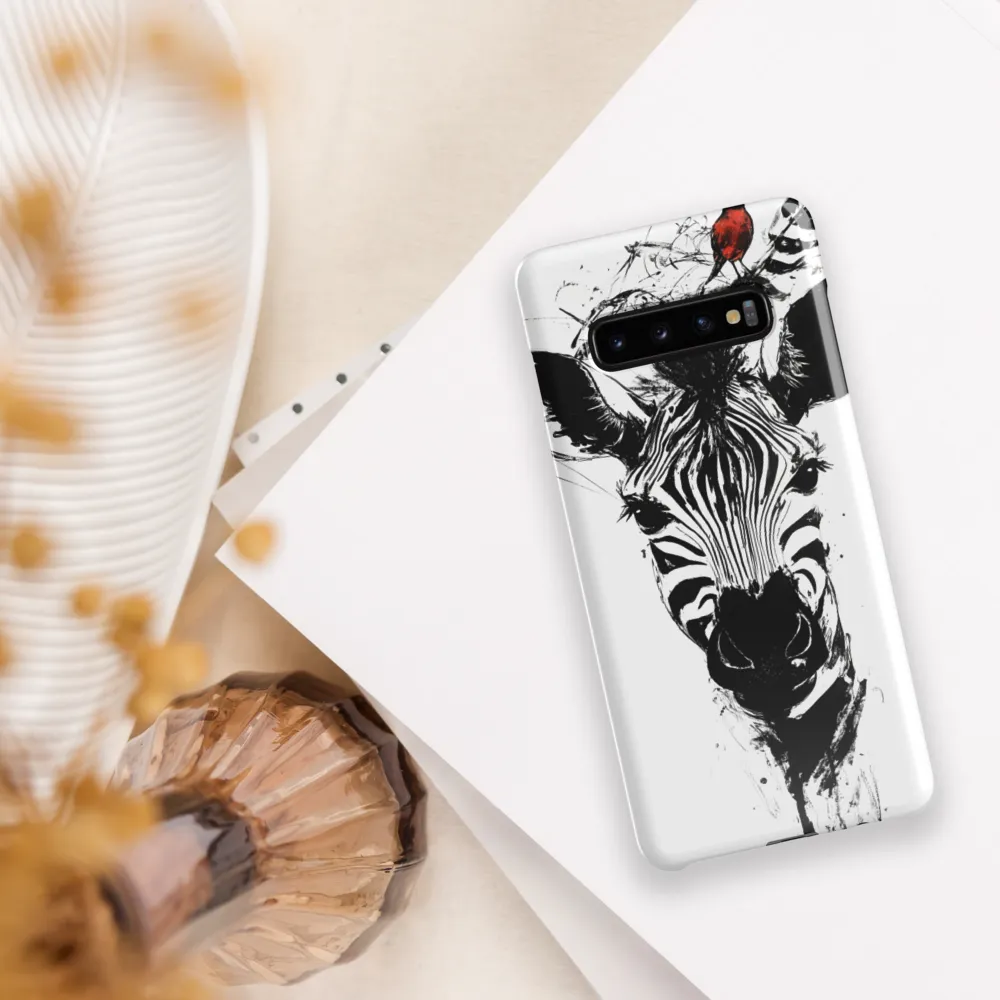 Majestic Stripes and Feathered Companions | Phone Case |  S10 Plus | Snap Case | Glossy