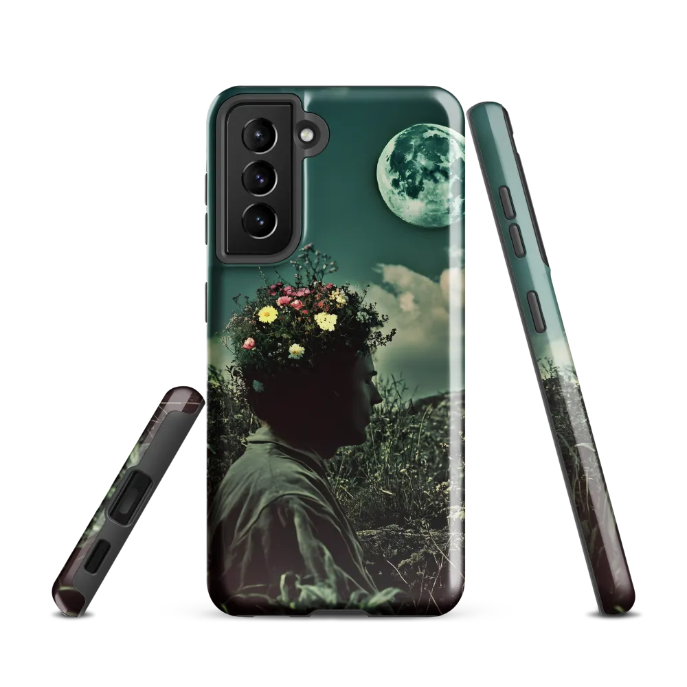 Moonlit Blossom | Phone Case |  S21 | Tough Case | Glossy