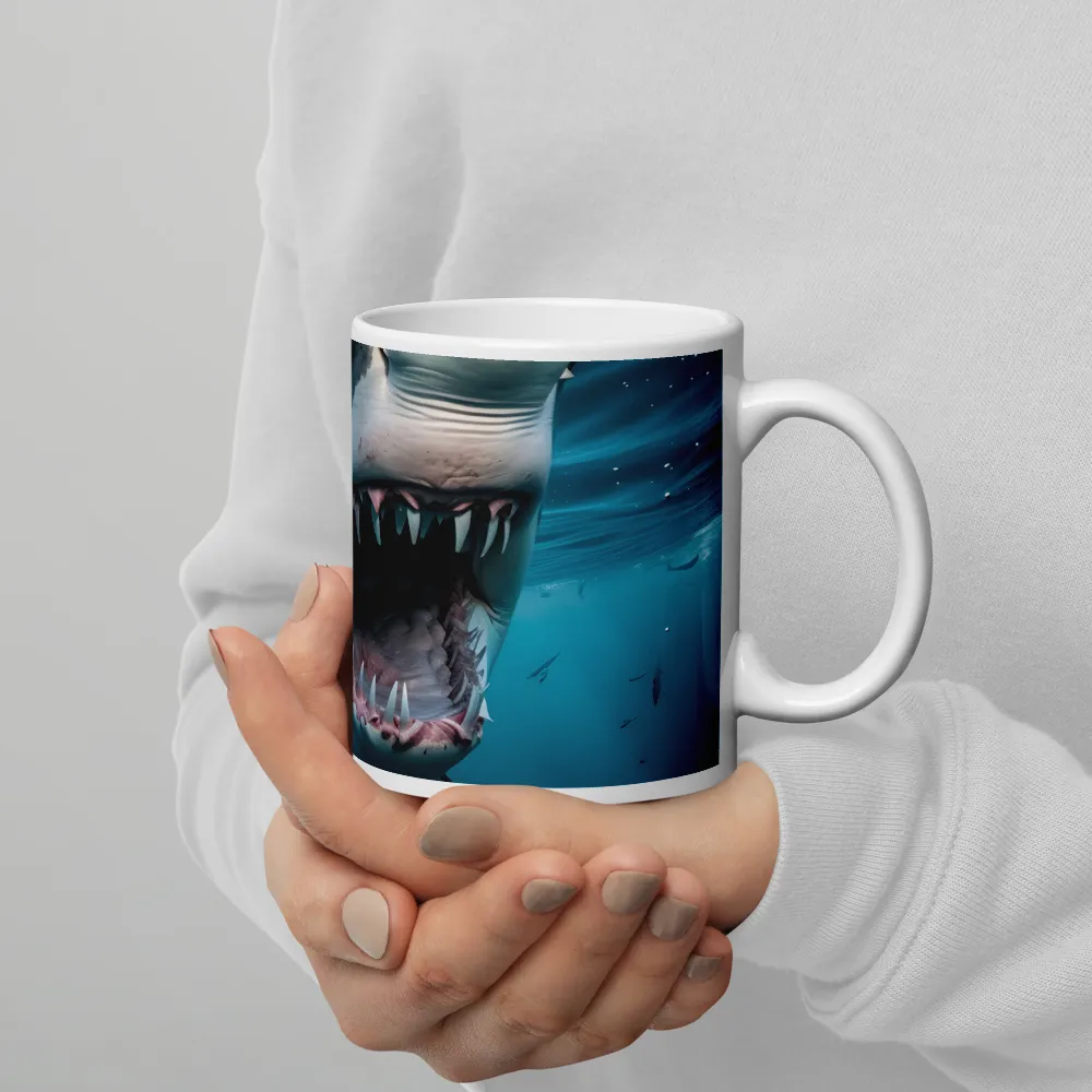 Majesty of the Ocean: The Great White Shark | Mugs | Multiple Sizes & Colors