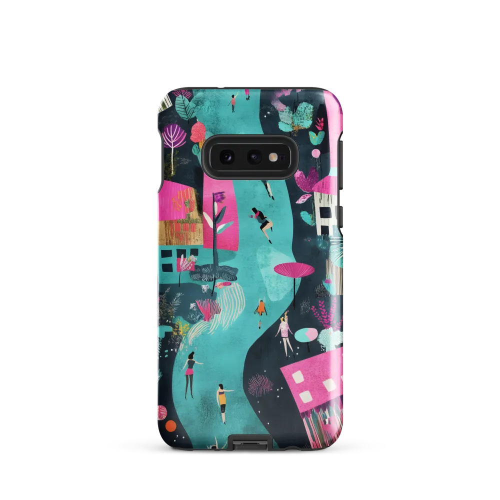 Whimsical Journey Through a Vibrant Landscape | Phone Case |  S10e | Tough Case | Glossy