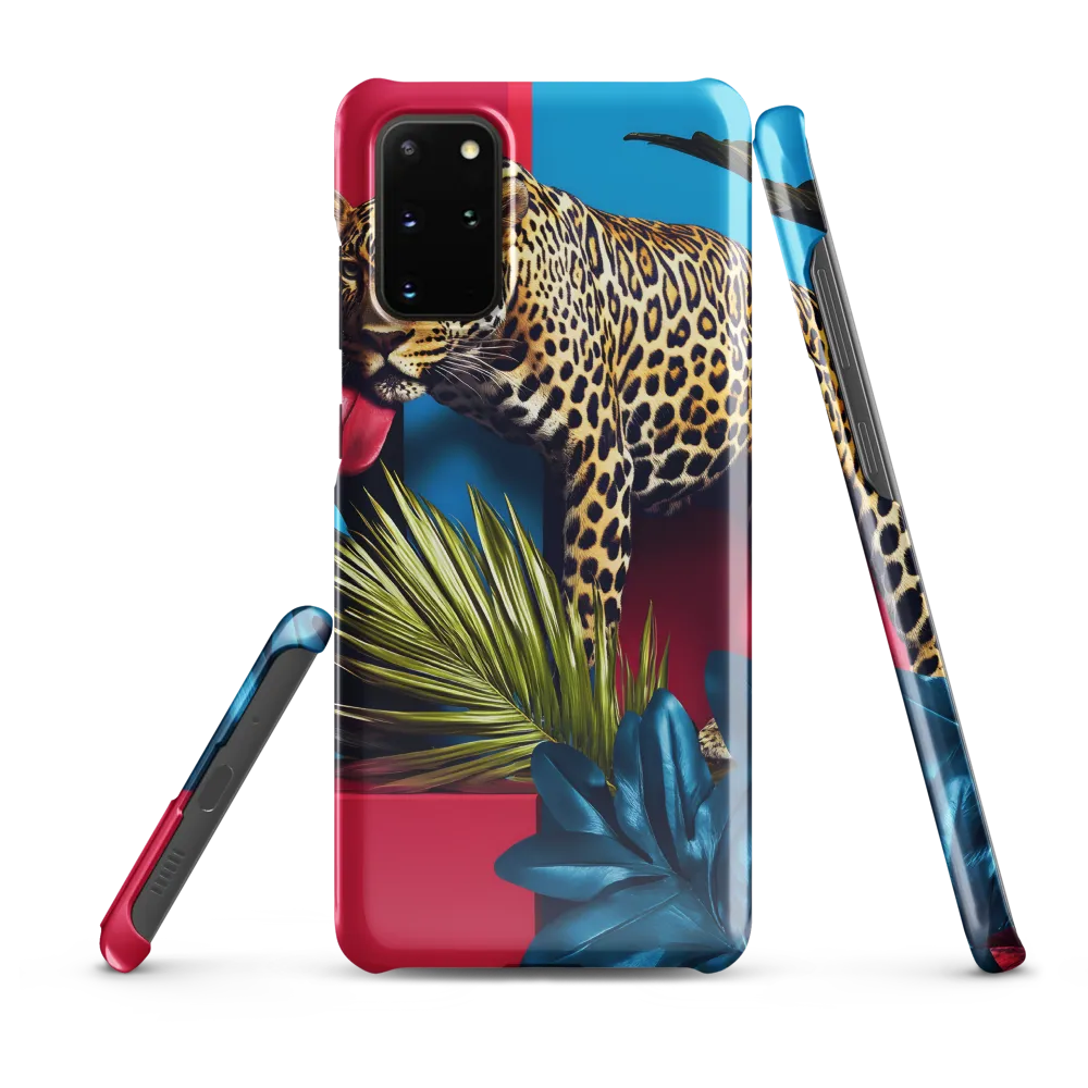 Playful Leopard in Vibrant Paradise