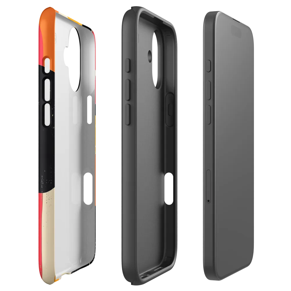 Colorful Curves: Numbers in Harmony | Phone Case |  16 Plus | Tough Case | Matte