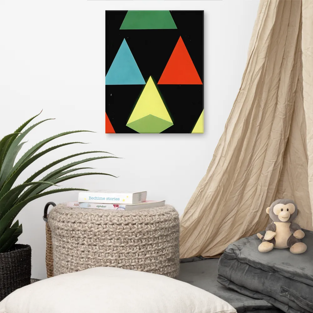 Geometric Harmony in Color | Canvas | 16″×20″