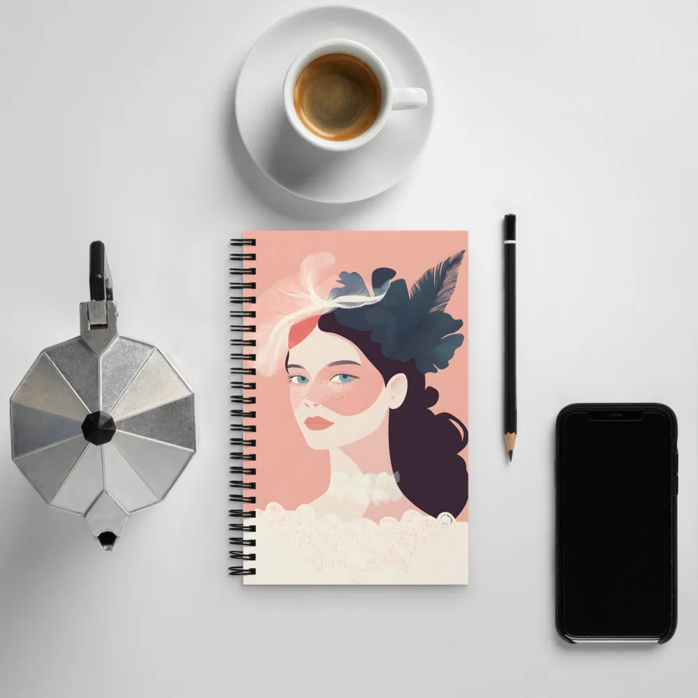 Elegance in Pink | Spiral Notebook