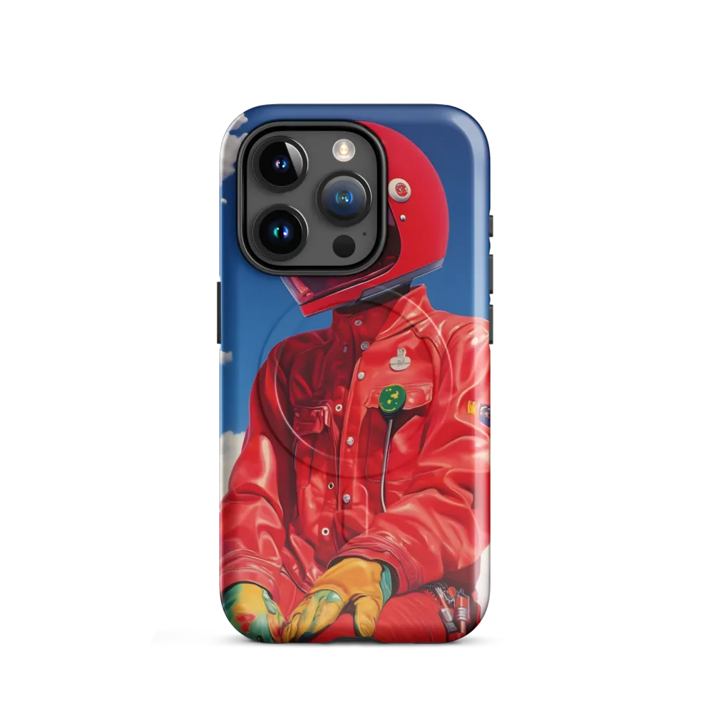 Astronaut in Crimson