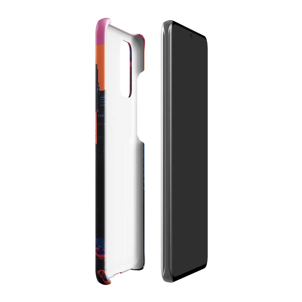 Sunset Over Skyscrapers | Phone Case |  S20 Plus | Snap Case | Glossy