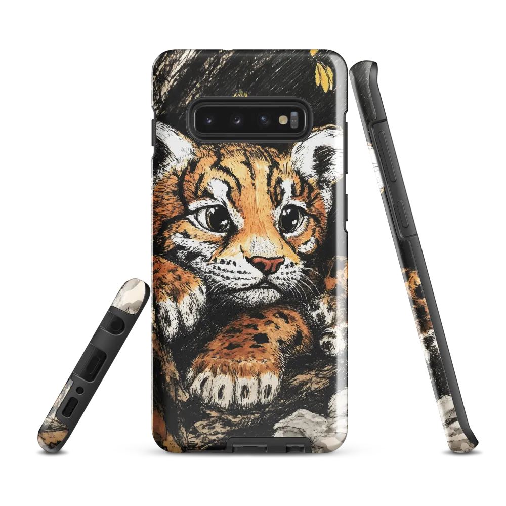 Curious Cub in the Canopy | Phone Case |  S10 Plus | Tough Case | Glossy